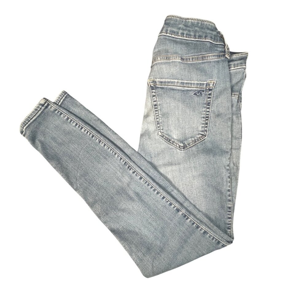 Hollister High-Rise Jean Leggings Womens Size 12R Stretch Light Wash Blue